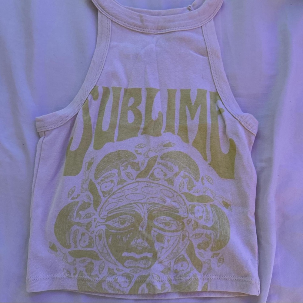 American Eagle Outfitters White Band Tee